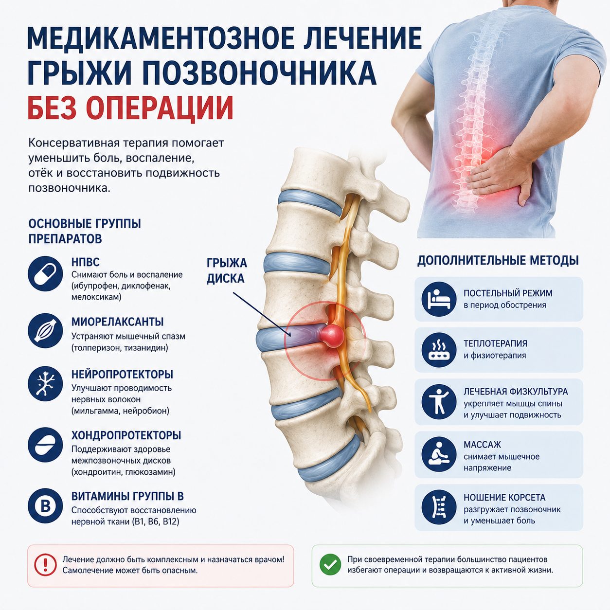 Медикаментозное лечение грыжи позвоночника без операции в Санкт-Петербурге: опыт невролога с 24-летним стажем Медикаментозное лечение грыжи позвоночника без операции в СПб | Опыт 24 года | Невролог Наталья Юрьевна Порошина